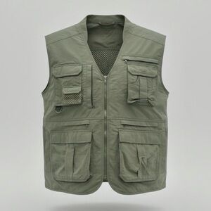 NWT REI Men's Olive Green Savannah Trails Fishing Hunting Hiking Vest Size XXL